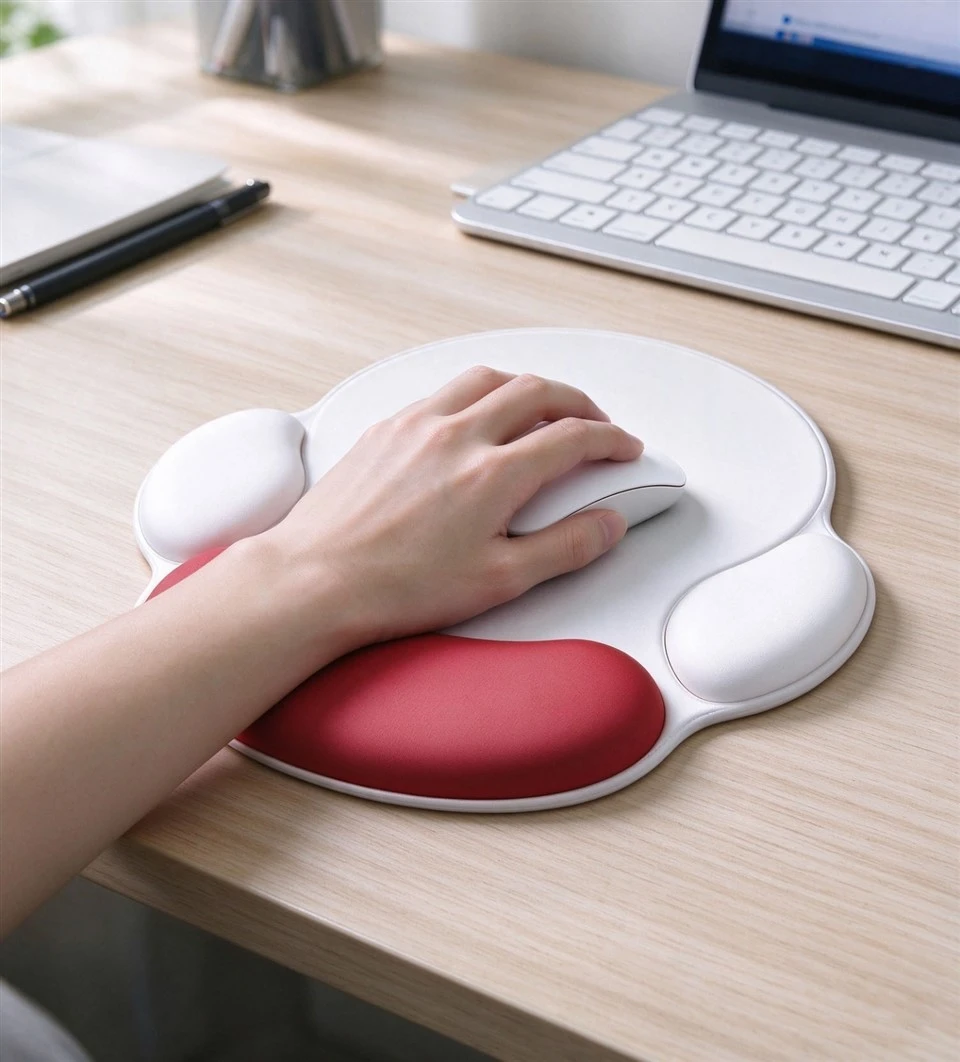 Ergonomic Paw Mousepad With Wrist Support, Soft Fabric Surface, Comfort Wrist Rest For Laptop PC price