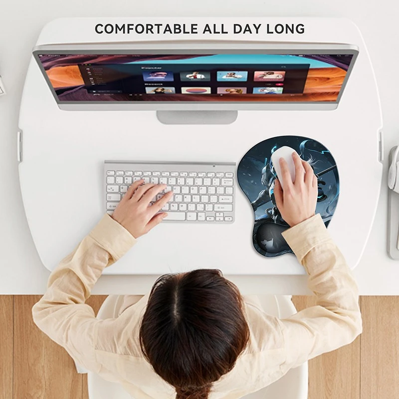 Leather Mouse Pad With Wrist Rest high quality