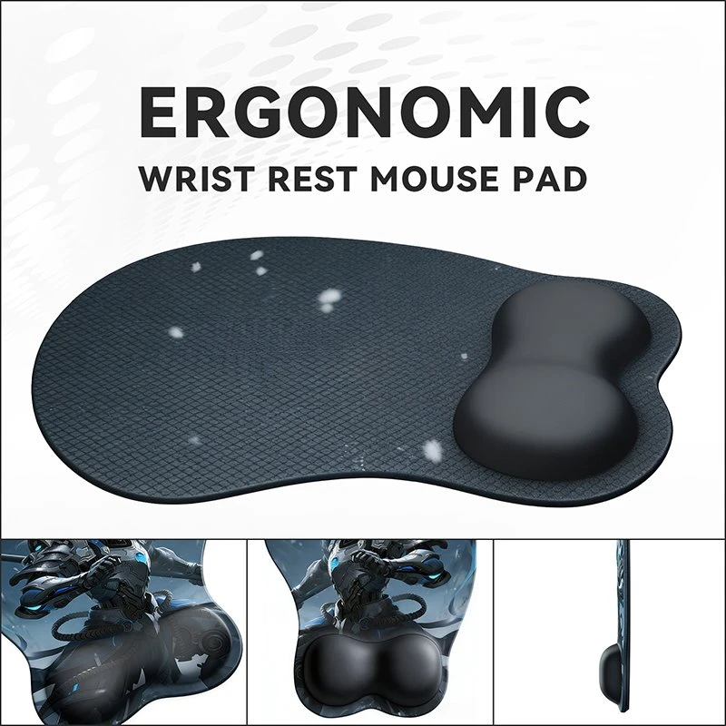 Leather Mouse Pad with Wrist Rest