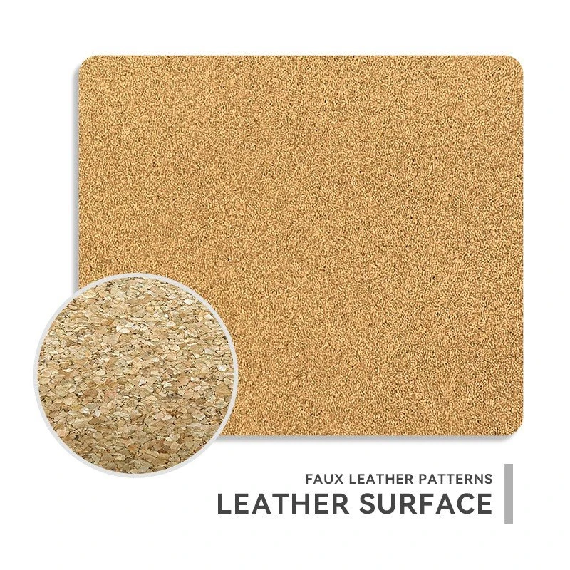 Luxury Cork Leather Mouse Pad factory