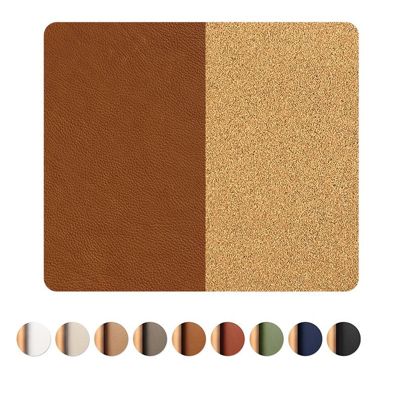 Luxury Cork Leather Mouse Pad