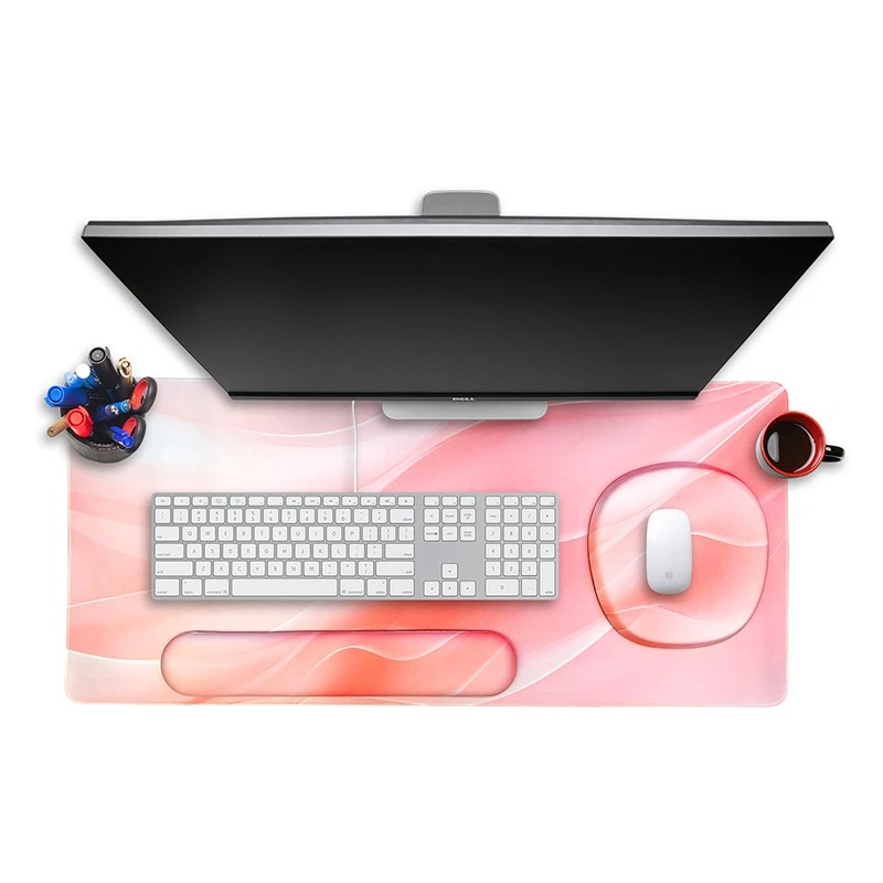 Premium Office Desk Pad Set Extended Mouse Mat Combo