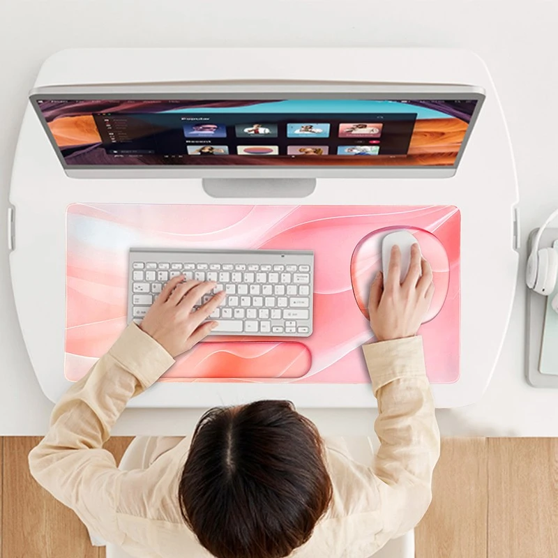 Premium Office Desk Pad Set Extended Mouse Mat Combo