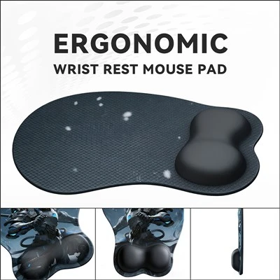 Leather Mouse Pad with Wrist Rest